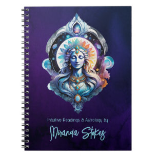 Caderno Espiral Asherah Mãe Deusa da Criação Diário de Tarot