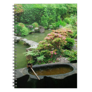 Caderno Espiral Ásia, Japão, Quioto. Jardim Zen