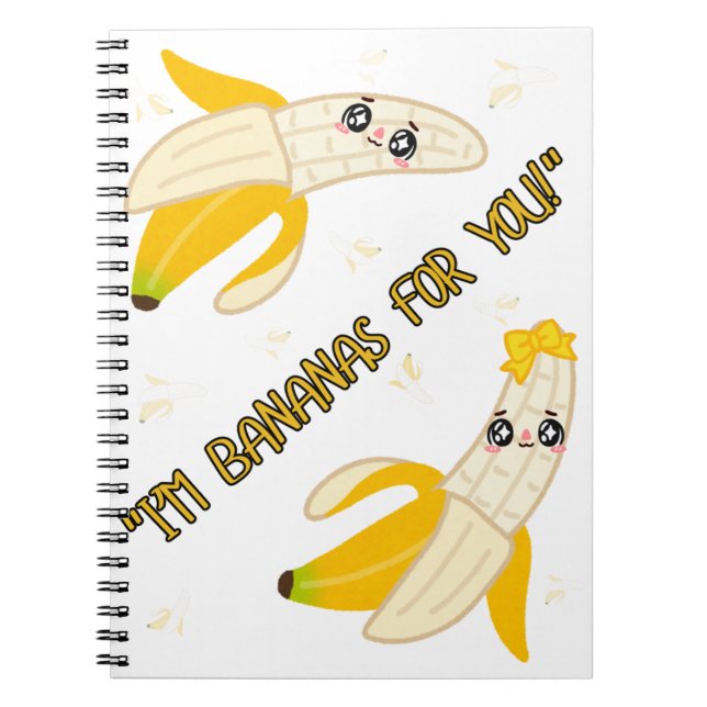 Caderno Espiral aspas bananas (Frente)