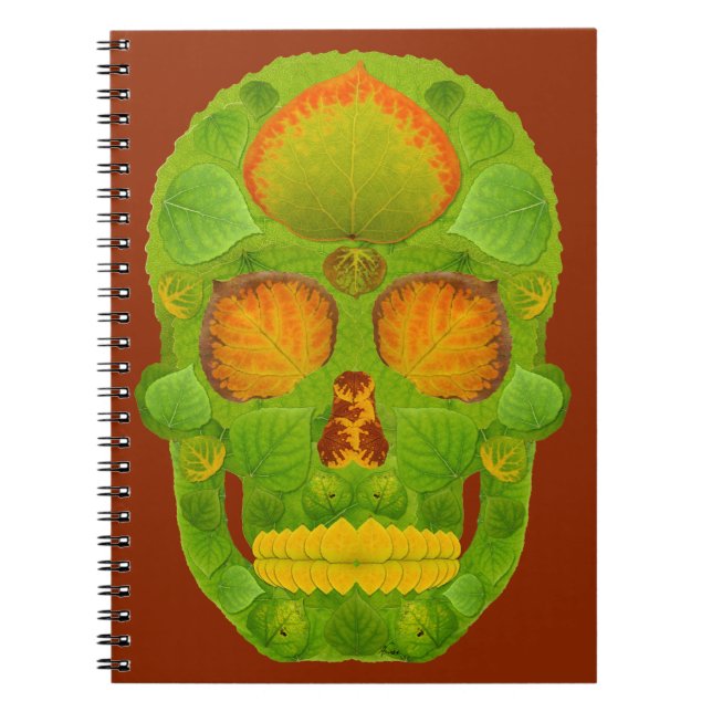 Caderno Espiral Aspen Folha Skull 10 (Frente)