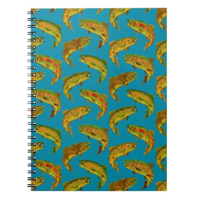 Caderno Espiral Aspen Leaf Rainbow Pattern Invisível 2018 (Frente)