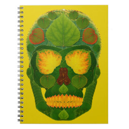 Caderno Espiral Aspen Leaf Skull 9
