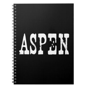 Caderno Espiral Aspen Preto