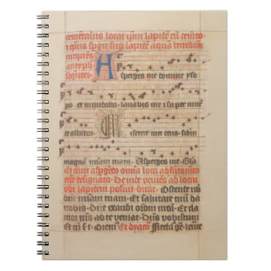 Caderno Espiral Asperme-me - Manuscrito Gregoriante Chant Medieval