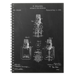 Caderno Espiral aspersor automático de incêndio, patente