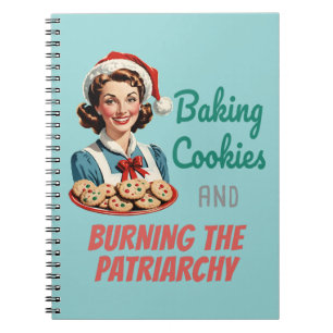 Caderno Espiral Assando Biscoitos e Derrubando o Patriarcado