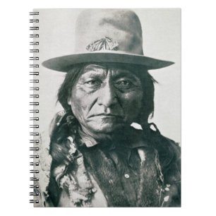 Caderno Espiral Assento Bull (1831-1890) (foto de b/w)