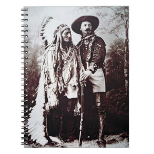 Caderno Espiral Assento Bull principal (1831-90) na excursão com
