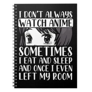 Caderno Espiral Assista Anime Otaku Girl Fan De Manga De BD Japon