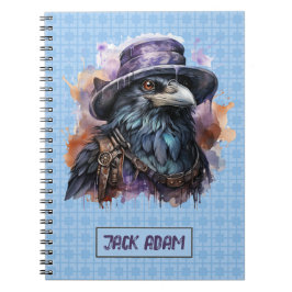 Caderno Espiral Assistente de Aquarelas Raven Bird