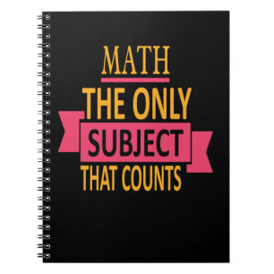 Caderno Espiral Assunto da chalaça da matemática somente que con