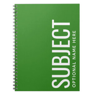 Caderno Espiral Assunto Personalizado - Código de Cor do Semestre