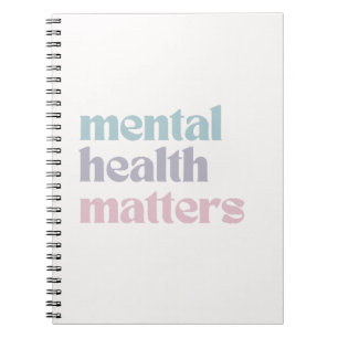 Caderno Espiral Assuntos de Saúde Mental Cinzas Francesas De Cot