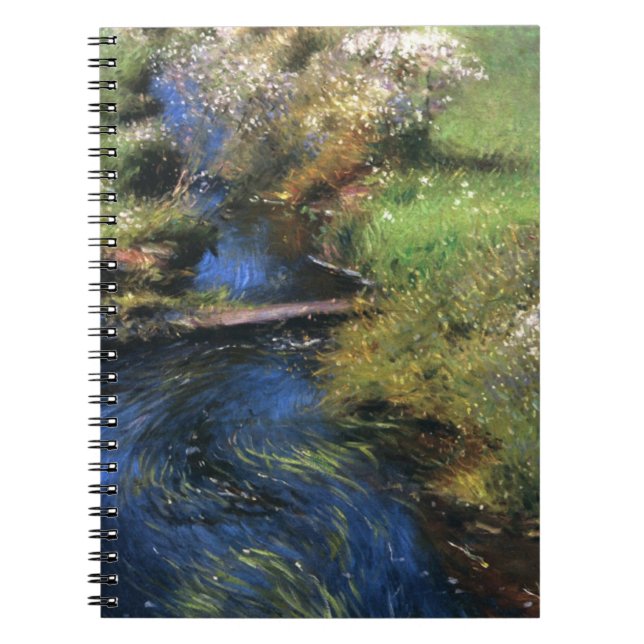 Caderno Espiral Asters selvagens de Dennis Miller Bunker (Frente)