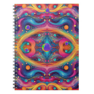 Caderno Espiral Astrologia planeta espaço galáxia universo