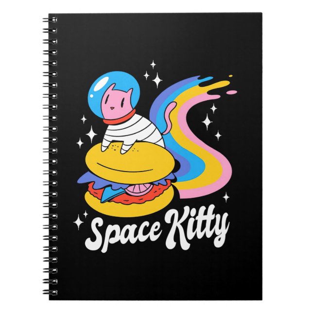 Caderno Espiral Astronaut Space Cat (Frente)