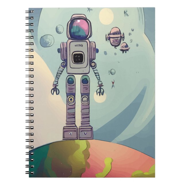 Caderno Espiral Astronauta (Frente)