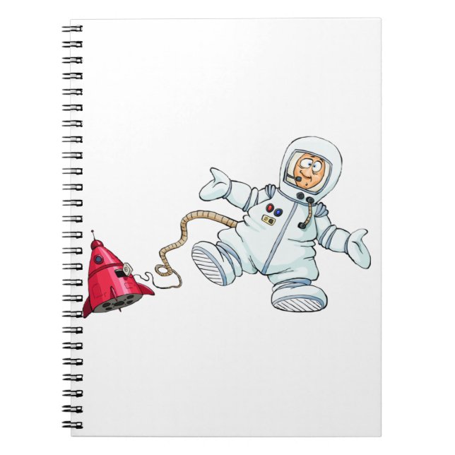 Caderno Espiral astronauta (Frente)