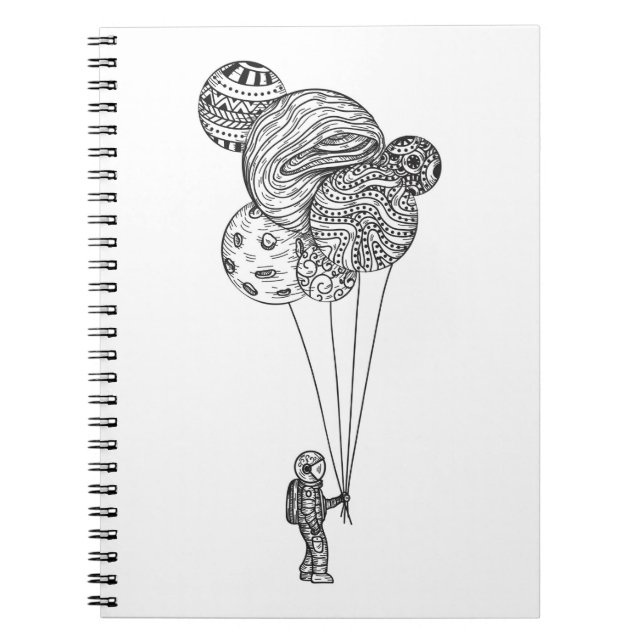 Caderno Espiral astronauta (Frente)