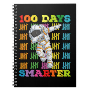 Caderno Espiral Astronauta 100 Dias Mais Esperto 100º Dia de Escol