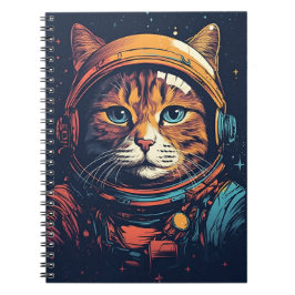 Caderno Espiral Astronauta de Gato