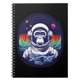 Caderno Espiral Astronauta do Macaco Espacial