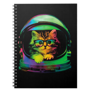 Caderno Espiral astronauta hipster engraçado