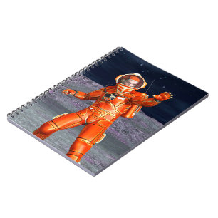 Caderno Espiral Astronauta Mars Space Explorer no Planeta de Alien
