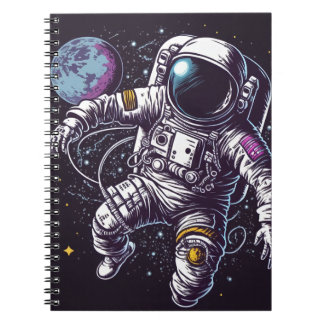 Caderno Espiral Astronauta no espaço