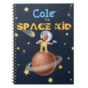 Caderno Espiral 👨 🚀 Astronauta tema de espaço bonito No