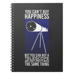 Caderno Espiral Astronomia - Não se pode Comprar a felicidade