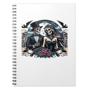 Caderno Espiral Até a morte nos fazer parte - amor gótico