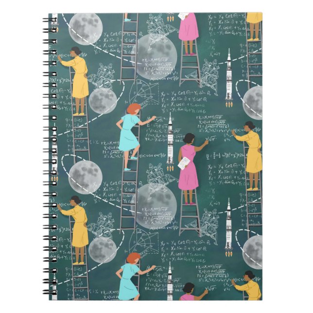 Caderno Espiral Aterrissagem de lua no 50º aniversário (Frente)