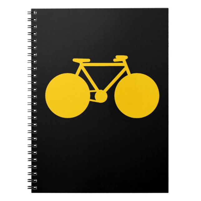 Caderno Espiral atitude verde de bicicleta (Frente)