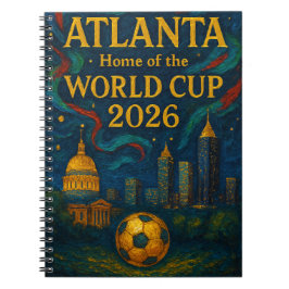 Caderno Espiral Atlanta Football Elegant Artwork 2026 