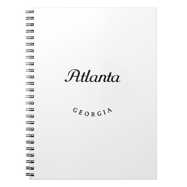 Caderno Espiral Atlanta GA (Frente)