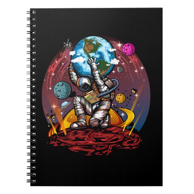 Caderno Espiral Atlas Space Man (Frente)