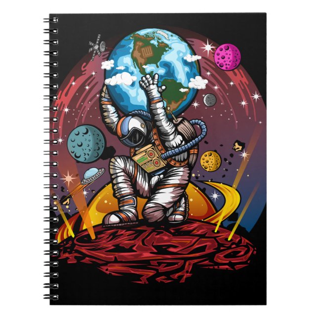 Caderno Espiral Atlas Space Man (Frente)