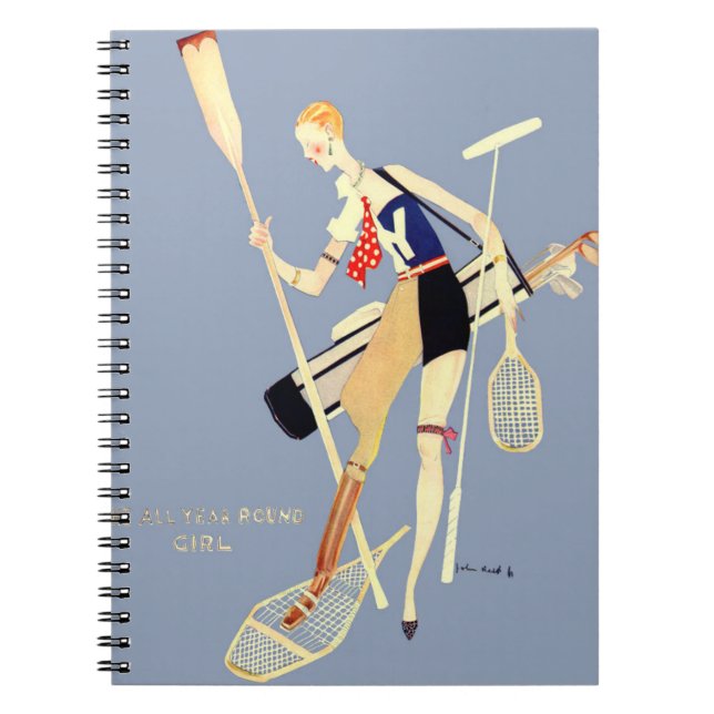 Caderno Espiral Atleta Flapper (Frente)