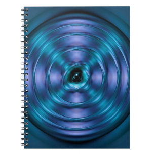 Caderno Espiral Atomo de fiação azul