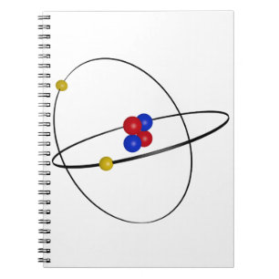 Caderno Espiral Átomo de hélio