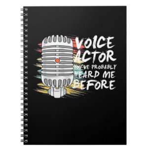 Caderno Espiral Ator de Voz Antes