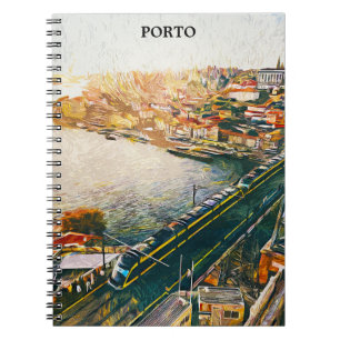 Caderno Espiral Atordoamento da Pintura Petrolífera Porto Portugal
