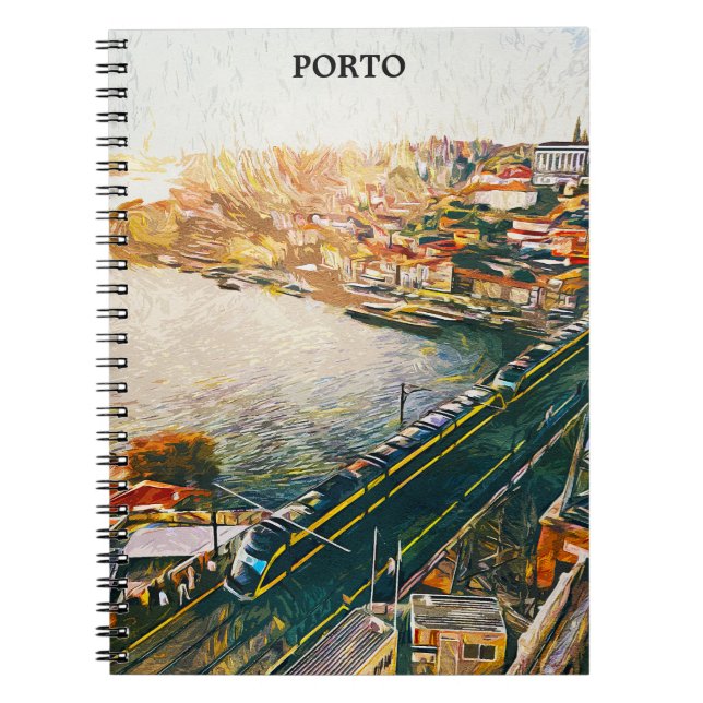Caderno Espiral Atordoamento da Pintura Petrolífera Porto Portugal (Frente)