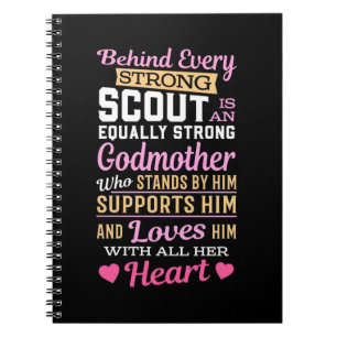 Caderno Espiral Atrás Do Escoteiro É Uma Forte Madrinha