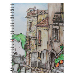 Caderno Espiral Através de Costarella e de monastério