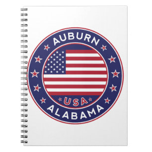 Caderno Espiral Auburn, Alabama