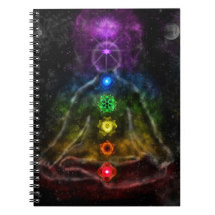 CADERNO ESPIRAL AURA ETHERIC CHAKRA