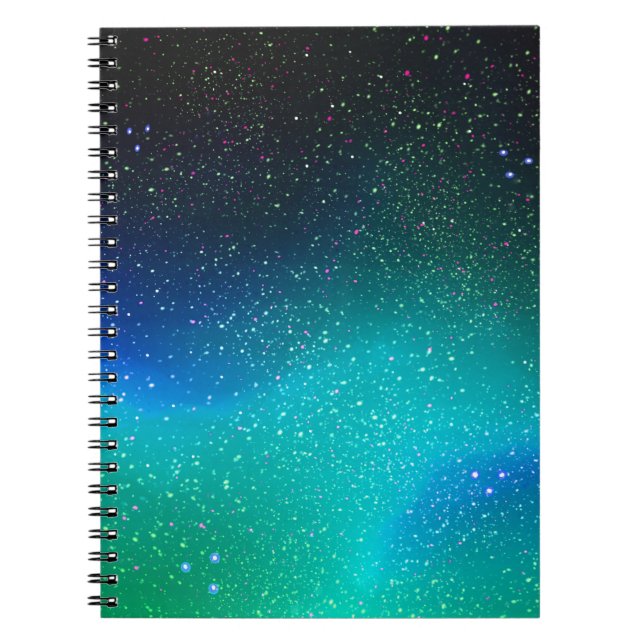 Caderno Espiral Aurora boreal (Frente)
