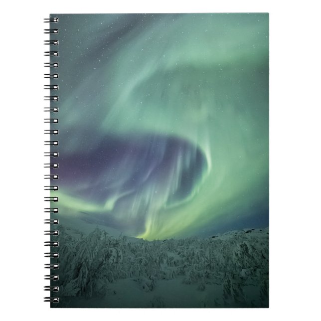 Caderno Espiral Aurora Borealis Noruega (Frente)